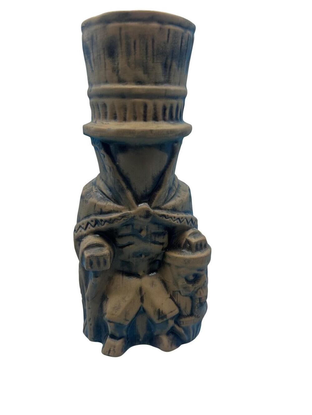 Disney Trader Sam's Haunted Mansion Hatbox Ghost Tiki Mug 2nd Edition Brown